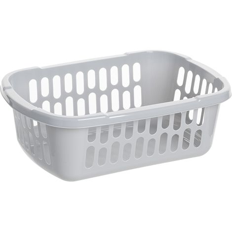 CESTA PEQUEÑA DE PLÁSTICO 22X15CM GRIS -JAG