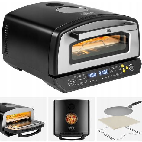 Supreme Elite Pizzaofen, 2200 W, 450 Grad, zwei Heizelemente, Sichtfenster, LED, 33 (1/5)