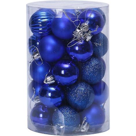 34 bruchsichere Weihnachtskugeln (4 cm) für Weihnachtsbaum und Hochzeit (1/5)