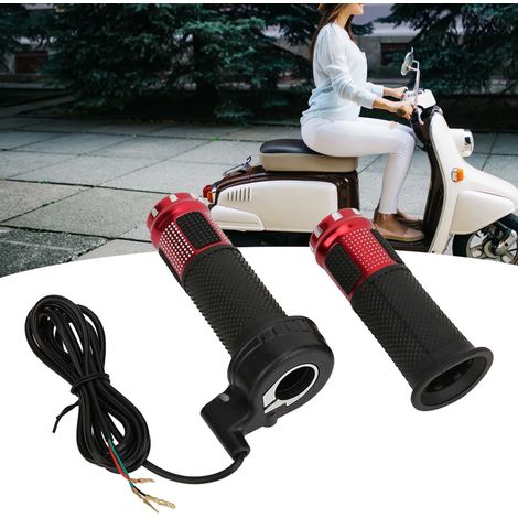1 Paire de Poignée d'Accélérateur Universelle avec Câble de 1,5m pour Vélo Électrique (1/5)