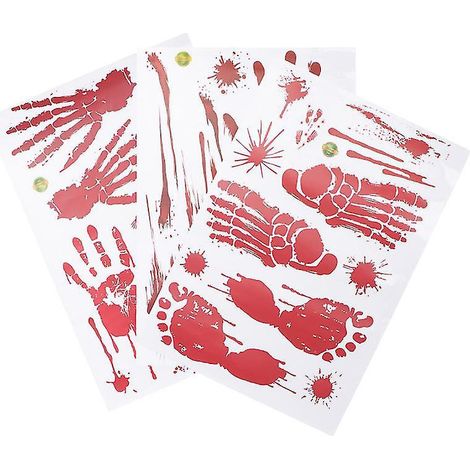 Stück Fußabdruck-Aufkleber für Halloween-Dekorationen (1/3)
