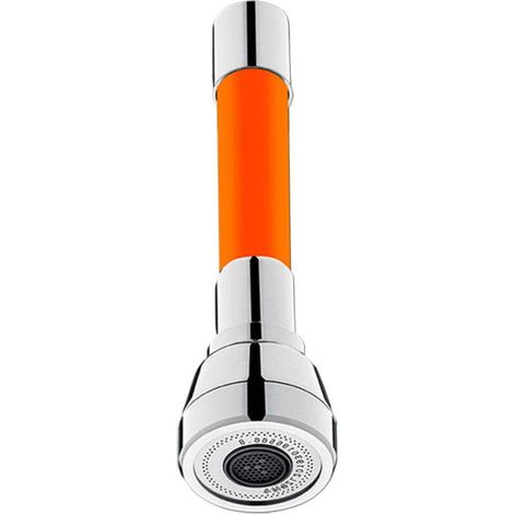 Rallonge de Robinet pour Cuisine, Salle de bain, Tube de Rallonge universel en mousse, appareil anti-éclaboussures, rallonge de robinet universelle, avec flexion libre à 360°,20cm orange (1/5)