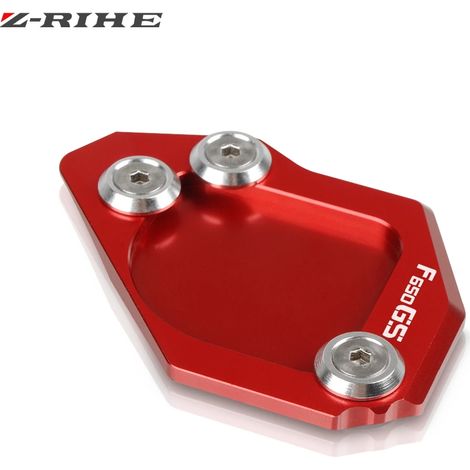 (Rouge) Plaque d'extension de béquille latérale pour moto, compatible avec BMW F650GS (2007-2014) maxpower (1/4)