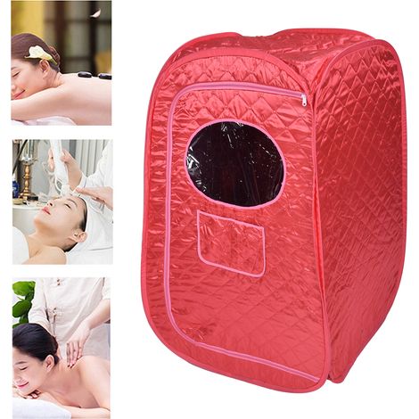 Tenda sauna portatile pieghevole, cabina a vapore impermeabile per due persone, in raso, cotone e tessuto Oxford. (1/4)