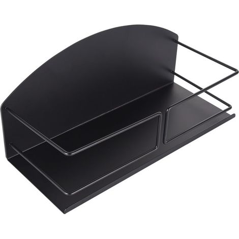 Strong Magnetic Shelf – Étagère de Rangement Magnétique pour Cuisine, Salle Bain et Réfrigérateur, Grand Organisateur d’Épices Haute Résistance, Facile à Installer, Noir - (1/5)