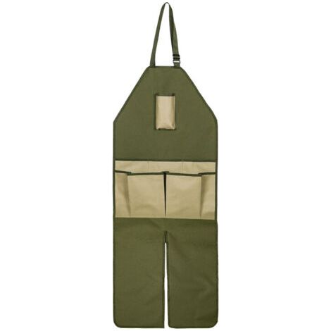Tablier de jardinage garni multi-poches en tissu Oxford Colorblock Version étendue tablier de leggings de jardin 11845 cm (1/2)