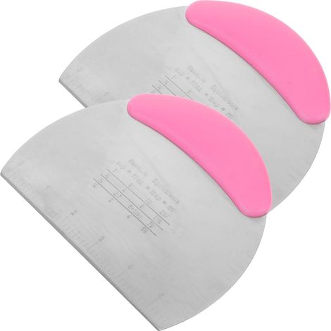 Set di 2 spatole per torte con manici in silicone e lame in acciaio inossidabile facili da pulire. (1/5)