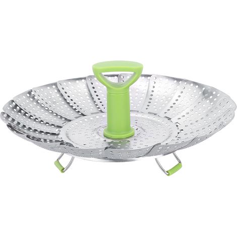 Panier vapeur pliable en acier inoxydable pour fruits et légumes, outil de cuisine (1/5)