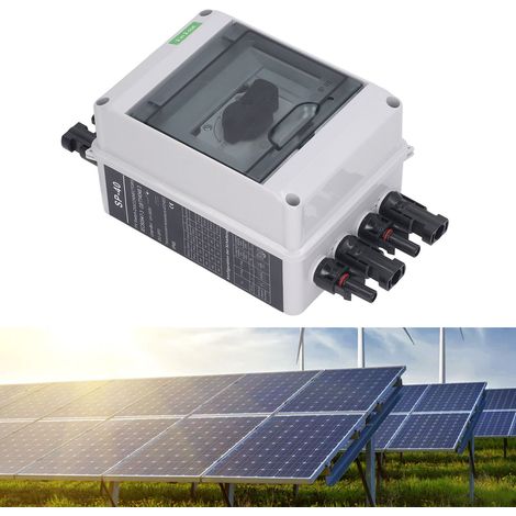 1000V 32A DC Solar-Trennschalter, DC PV-Batterie-Leistungsschalter, 2 Eingänge, 2 Ausgänge für Wechselrichter, Anschlussdosen und Batteriespeichersysteme (1/5)