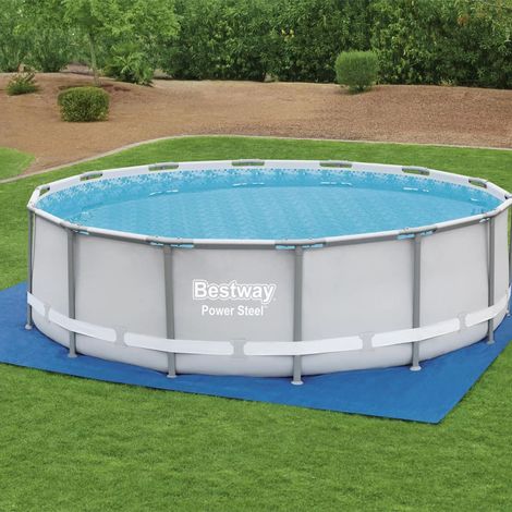 Tapis de sol pour piscine Tapis d'extérieur Flowclear 488x488 cm 70312 (1/5)