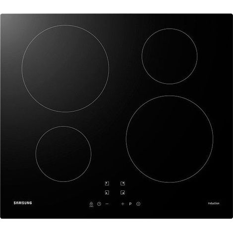 Samsung – Plaque à induction 4 foyers 59cm – Puissance 7200W – Avec booster et minuteur – Plaque avec hotte intégrée (1/7)
