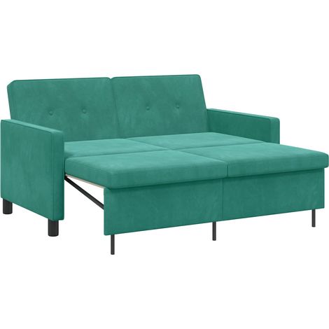 Canapé-Lit Turquoise Tissu vidaXL (1/5)
