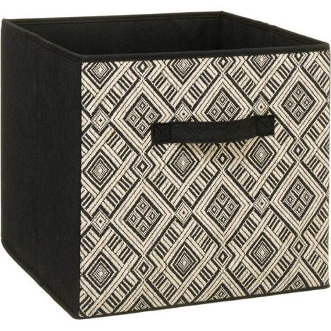 Boîte de Rangement "Basic" 31x31cm Noir & Blanc (1/2)