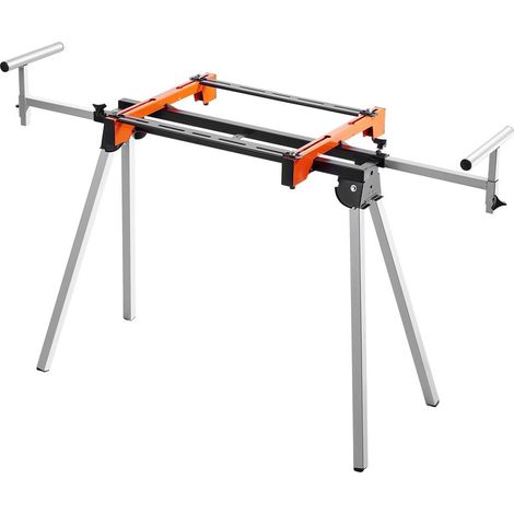 Stabilité Maximale 136 kg Support Scie à Onglet Pliable et Réglable en Acier Universel pour Scies de 185 à 460 mm (1/5)