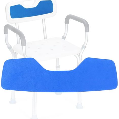 Tapis de Dossier de Chaise de Douche, Tabouret de Bain, Coussin antidérapant en Mousse EVA avec adhésif pour handicapés, Personnes âgées (Dos) (1/5)