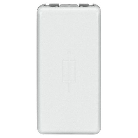 Portafusibile 250V Ac 16A 1 Modulo System White Ø 6,3 x 32 mm