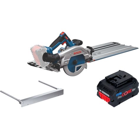 Scie circulaire sans fil Bosch GKS 18V-57-2 GX Professional 18 V 165 mm sans balais + 1 batterie ProCORE 8,0 Ah + rail de coupe - sans chargeur (1/5)