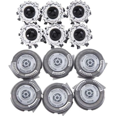 Paquet de 6 TêTes de Rechange SH50 pour Rasoirs Philips Norelco SéRie 5000, Lames MultiPrecision S5000 S5420 S5380 S5351 (1/4)