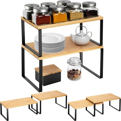 Set mit 2 Ingwer-Bambusregalen (1/5)