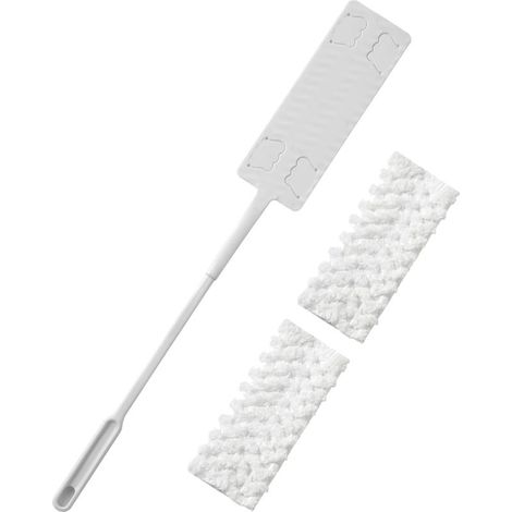 Brosse De Nettoyage pour Interstices,Nettoyeur d'Interstices Ménager avec 2 Chiffons en Microfibre Fournitures de Balayage Ménagères pour Plinthes,Cuisinières,Canapés et Zones Difficiles (1/5)