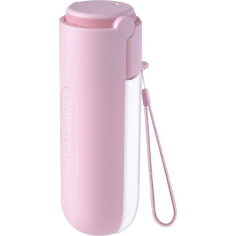 MINKUROW Botella De Agua Para Perros 420ml, Botella De Agua Para Perros, Botella De Agua Portátil De Viaje Para Perros Para Exteriores Para Perros, Gatos, Mascotas (Rosa) (1/5)