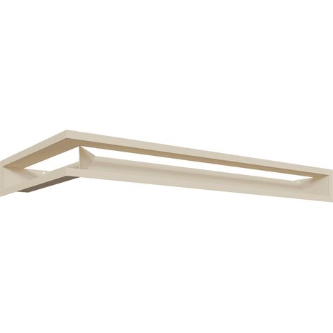 Eck-Lüftungsgitter LUFT rechts 40x80x9 Creme (1/5)