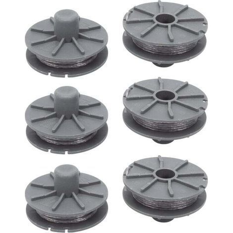 Ersatzspule 5307-20 mit 6 Drähten für Gardena Rasentrimmer – Durchmesser: 1,6 mm – 6,1 m – Für die Modelle 9805, 9806, 9807, 9808, 9809, 9827, 8846, 8847, 8848, 9870, 9872, 9874 (1/5)