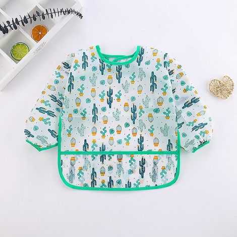 tablier D'alimentation Pour Enfants Manches Longues 1pcs Waterproof Top Painting Multicolour 2-5 Years (1/5)
