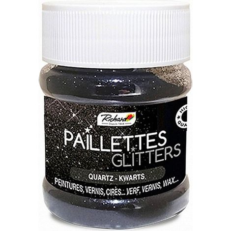 Paillettes colorées quartz 30g – Pour peinture, vernis et cire – Finition scintillante pour murs et meubles – Richard (1/2)