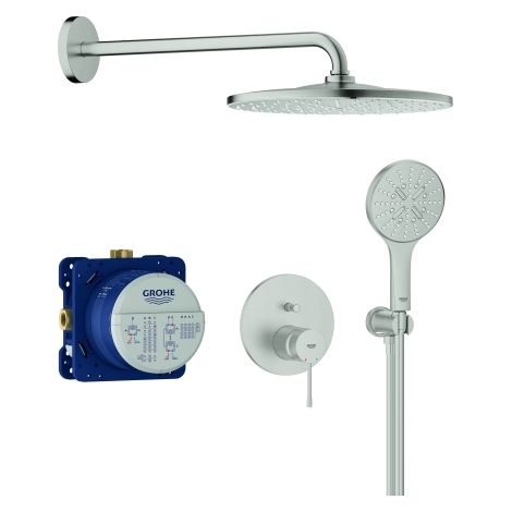 Grohe UP-Duschsystem Essence 25287 2 WU KB Rainshower Mono 310 supersteel (1/3)