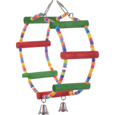Accessoires pour cage à oiseaux en bois balançoire échelle en bois-Fei Yu (1/2)