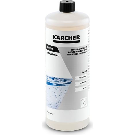KARCHER Agent de Floculation WaterPro RM 847 62956300, Pack de 2 Bidons de 1 L, pH 4, pour Eaux Usees de Vehicules (1/5)