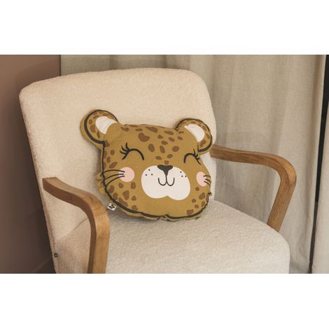 Coussin déco déhoussable 40 x 40 cm "Lola" 100% Coton l'Effet Papillon (1/3)