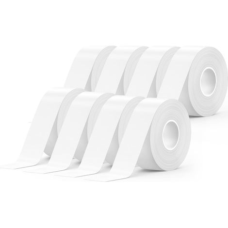 Labeling Tapes, 8 Rolls 15 mm x 6 m, White (1/5)
