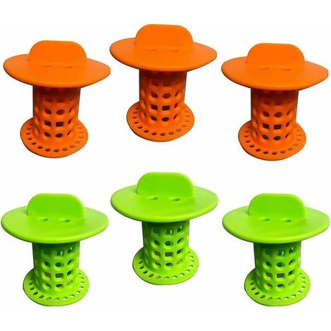 Siphon Sol Salle De Bain - 5 5 Cm - En Silicone Organique - Pour Drainage Cheveux Douche Toilette Cuisine Balcon - 6 Pièces (1/4)