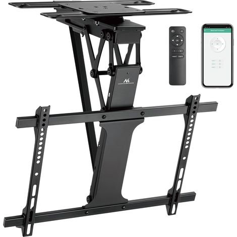 Support de Plafond TV motorisé 32"-75" Fonction d'inclinaison et de pivotement motorisée VESA jusqu'à 600x400 Télécommande (1/5)