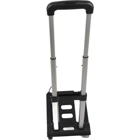 Adatto per trolley pieghevoli, con due ruote, nero, trolley leggero.
