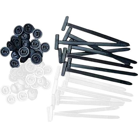 Lot de 60/80/120/160/180/220/300 attaches de câble universelles en nylon, résistantes et autobloquantes, pour une utilisation intérieure et extérieure, fixation pour voiture, fermeture par attache de (1/5)