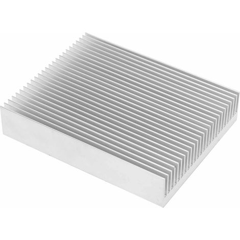 Aluminium-CPU-Kühler, industrieller Kühlkörper Q80x20x100, Controller-Kühlkomponente, Lamellenkühler 80x20x100 mm (1/5)