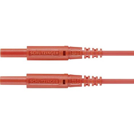 Schützinger MSFK A301 / 0.5 / 100 / RT Cavo di misura Spina 2 mm Spina 2 mm Rosso 1 pz.