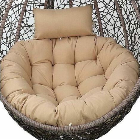 Coussin Fauteuil Suspendu avec Oreiller, Exterieur Coussin pour Fauteuil Oeuf Suspendu Coussin, Fauteuil Balancoire, Chaise Oeuf, Chaise Suspendue, Fauteuil Rotin Siege Coussin pour Jardin (1/4)