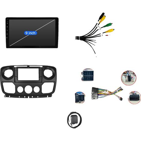 Auto-Audiosystem, Hochwertiges Display, Drahtlose Konnektivität, kompatibel mit Renault Master III, Nissan NV400, Opel, 2-32G DAB CAM, Quad-Core-e (1/2)