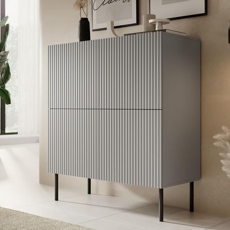 Buffet haut gris clair avec 4 portes Gatsby (1/4)