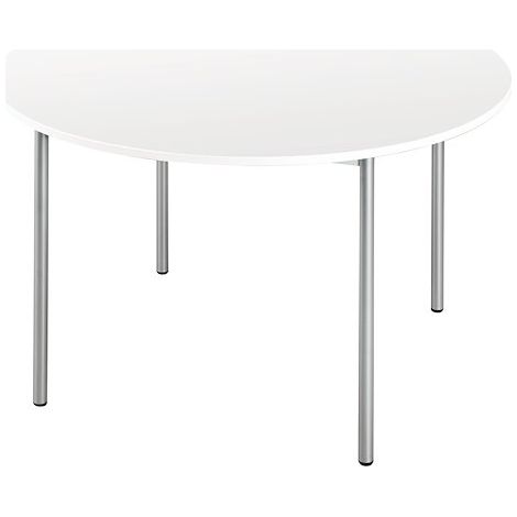 Table restauration ronde D 120 cm - Klass - plateau blanc - Maxiburo