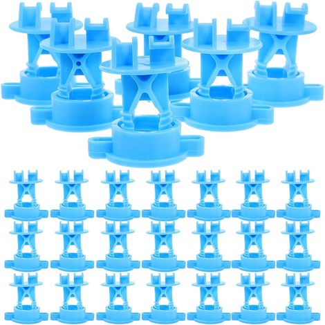 Isolateurs de Clôture Électrique Surface Lisse Résistants à Déformation 50 en PP Bleu pour Fil de Clôture et Poteau en Bois Accessoires pour Ferme et Jardin (1/5)