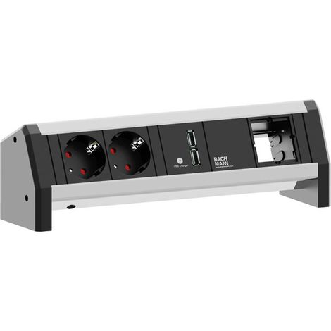Bachmann Desk 1 multiprise noire design moderne bureau