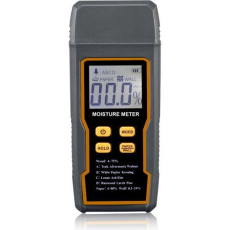Multifunctional 4-mode moisture detector with LCD screen, for wooden wall construction materials (1/5)