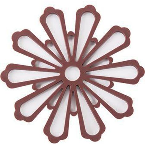 Sous-verre isolant antidérapant en forme de pétale creux pour bols et plats chauds (1/5)