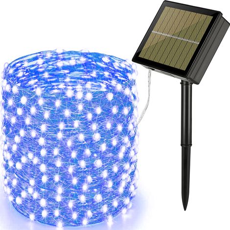 Guirlande Lumineuse Solaire - 22 M - 200 Led - 8 Modes - Extérieur Jardin Cour Arbre Fête - 1 Pièce (1/5)