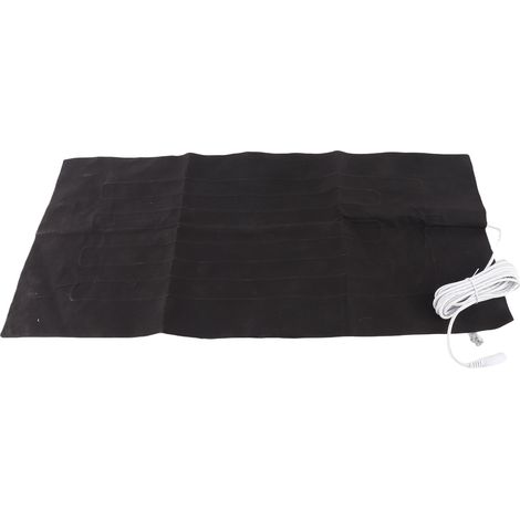 Ortviai Coussin Chauffant Électrique 3060 DC 12 V 60 x 30 cm avec Connecteur Femelle 5521 pour Siège